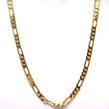 Chic Gold Electroplated Cuban and Chain Link Figaro Necklace Jewelry