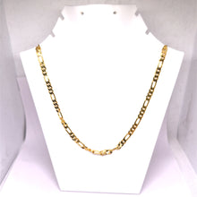 Gold Plated Figaro Unique Chain Necklace Jewelry
