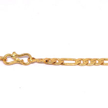 Gold Plated Figaro Unique Chain Necklace Jewelry