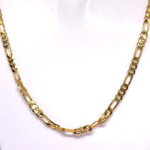 Gold Plated Figaro Unique Chain Necklace Jewelry