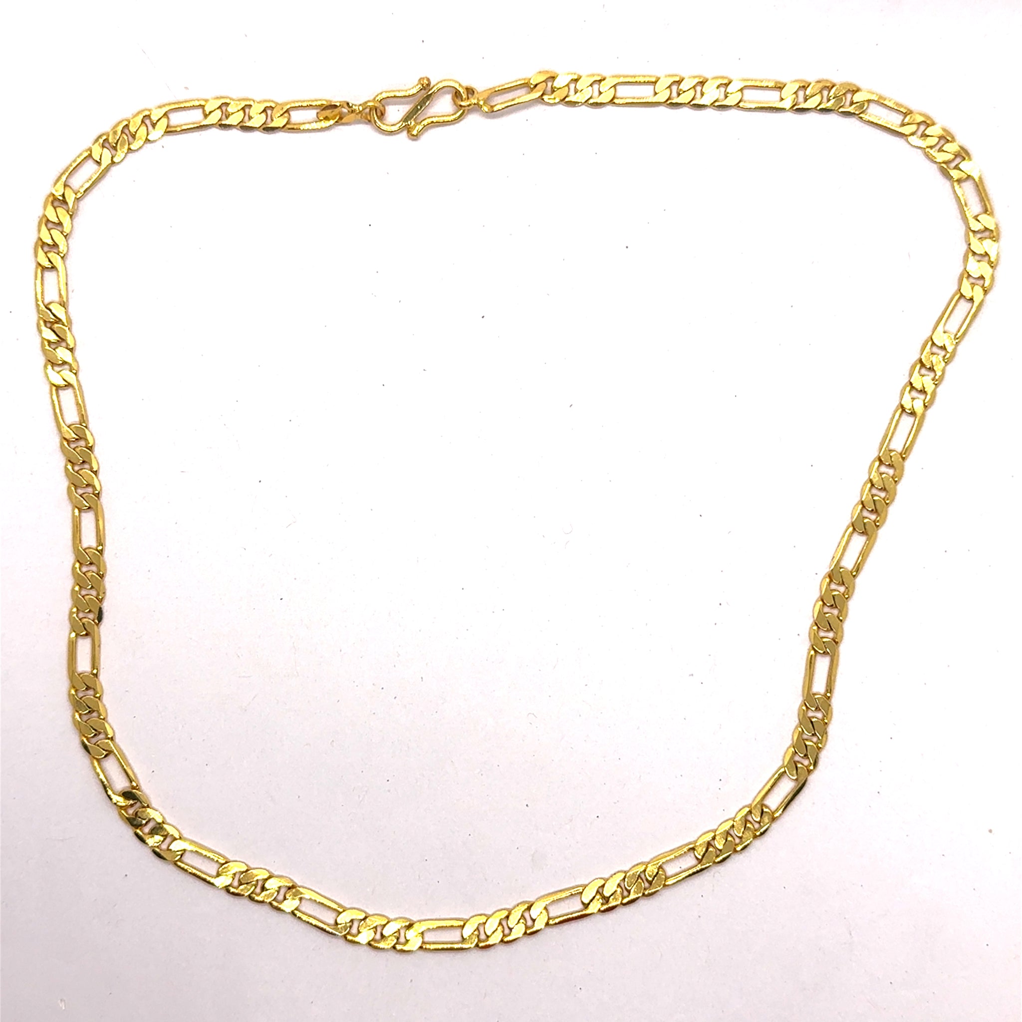 Gold Plated Chain Classic Figaro Style Necklace Jewelry