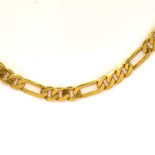 Gold Plated Chain Figaro Unique Fashion Necklace Jewelry