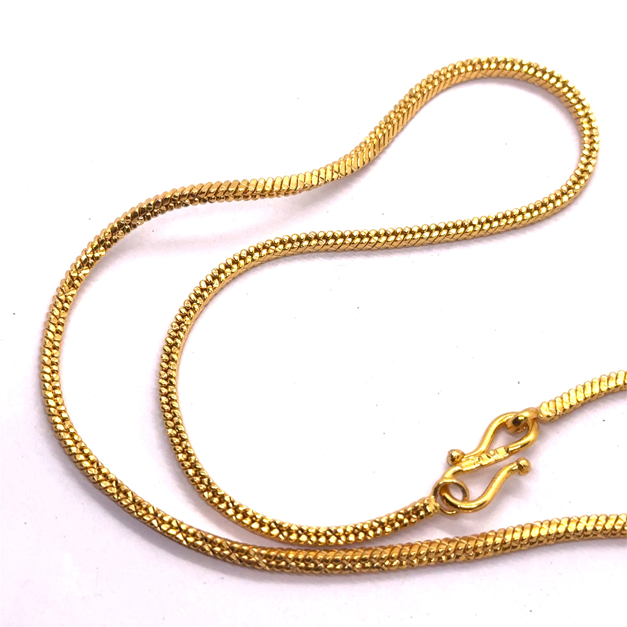 Gold Plated Snake Chain Necklace Jewelry