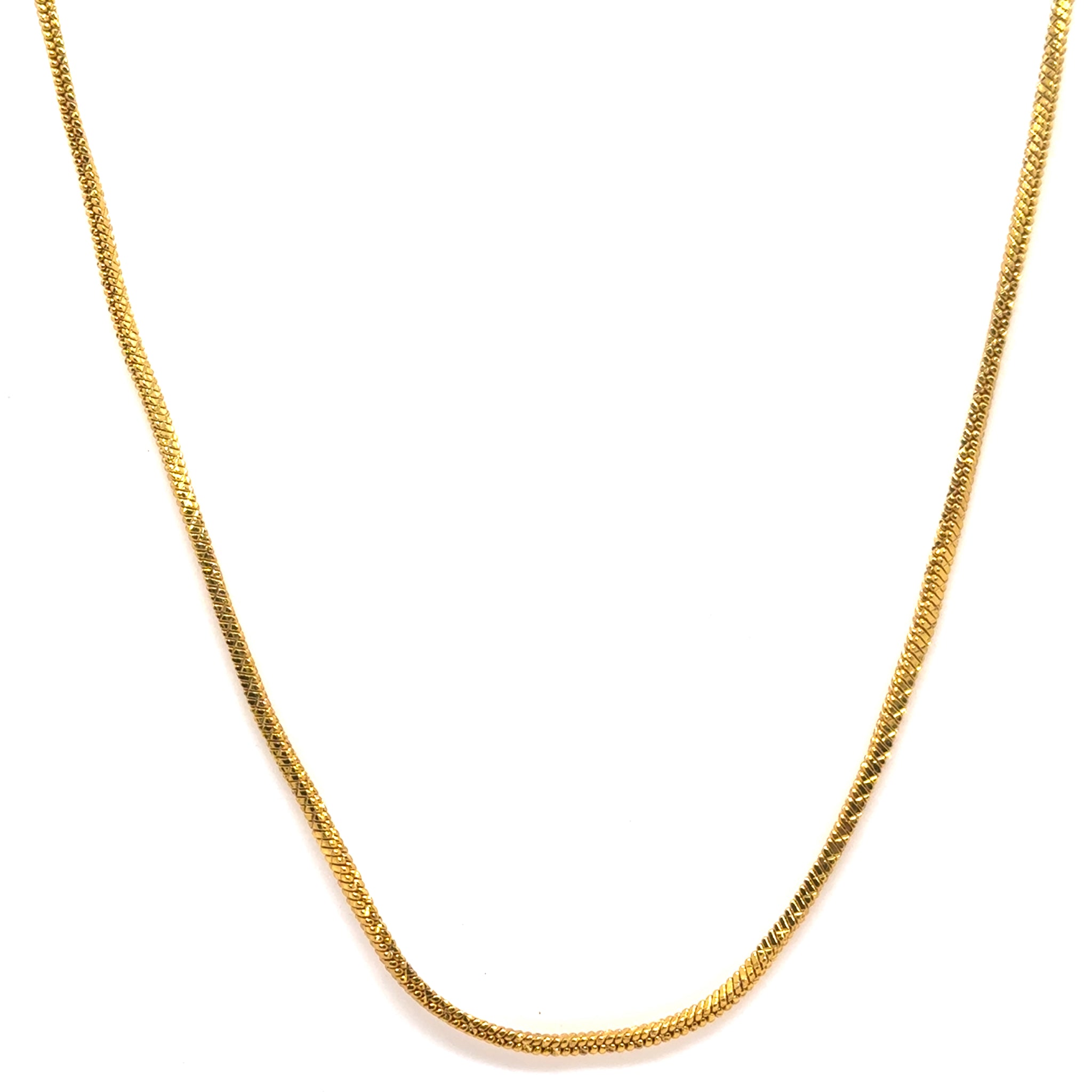 Gold Plated Snake Chain Necklace Jewelry