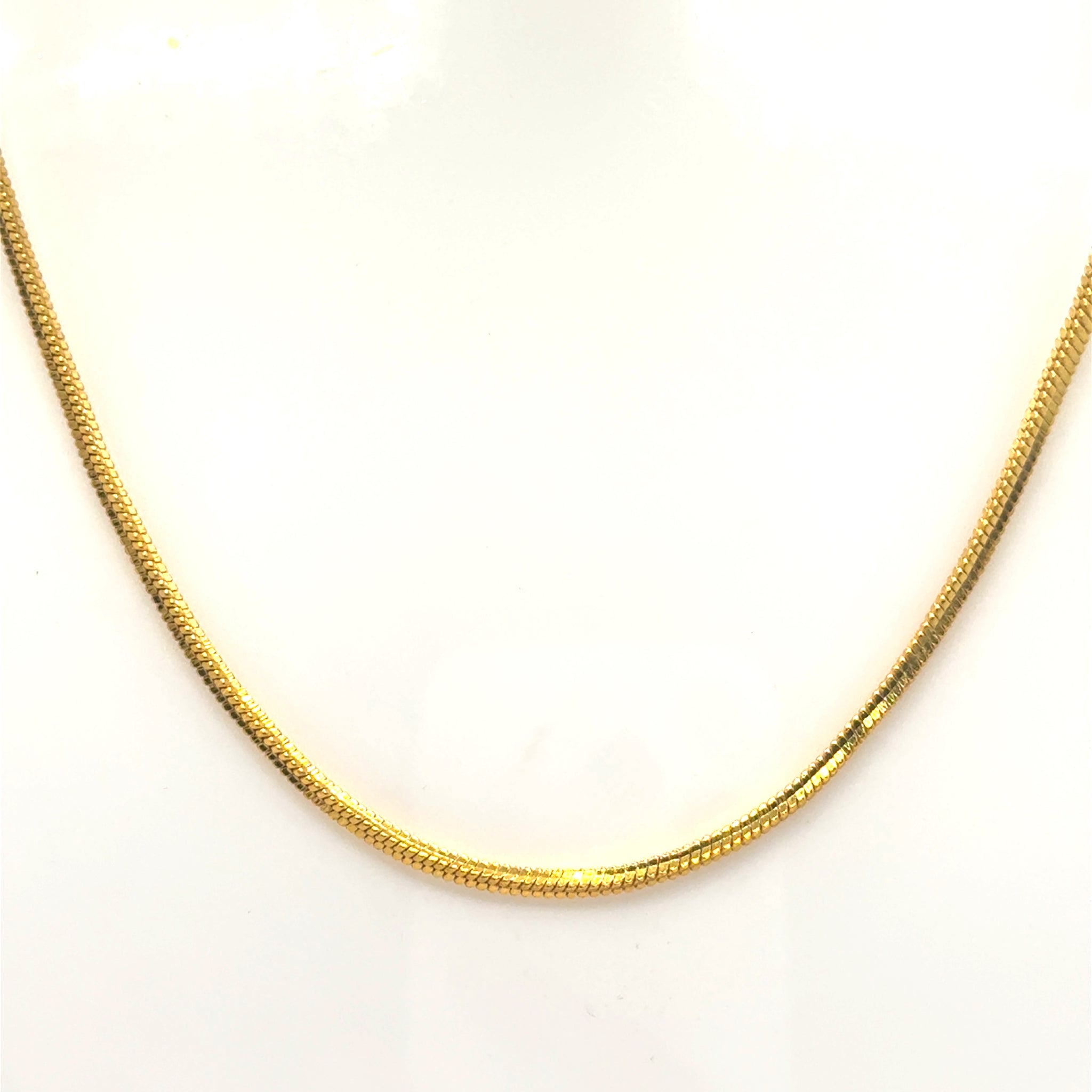 Chain Gold Plated Snake Inspired Fashion Necklace Jewelry