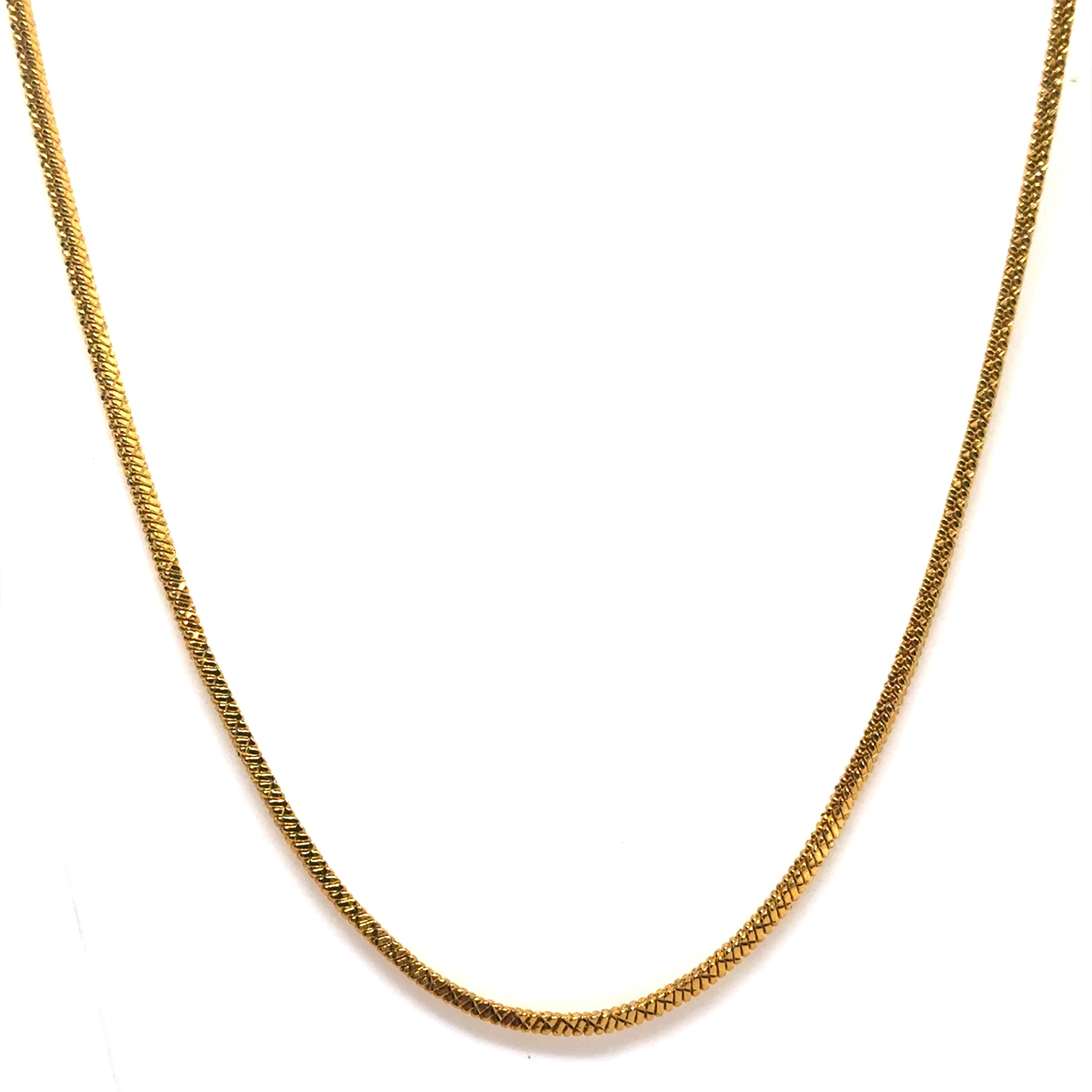 Snake Chain Gold Plated Necklace Jewelry
