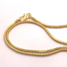 Snake Chain Gold Plated Necklace Jewelry