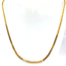 Interlocking Discs Patterned Link Gold Plated Chain Necklace Jewelry