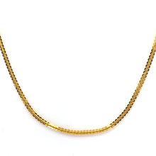 Interlocking Discs Patterned Link Gold Plated Chain Necklace Jewelry