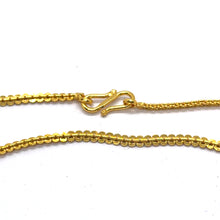 Interlocking Discs Patterned Link Gold Plated Chain Necklace Jewelry