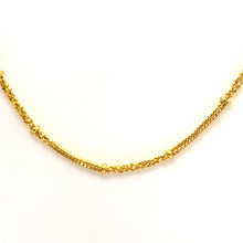 Gold Electroplated O shape and cuban Chain Necklace Jewelry