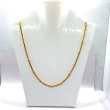 Gold Electroplated O shape and cuban Chain Necklace Jewelry