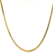 Textured Flat Flexi Gold Plated Chain Necklace Jewelry