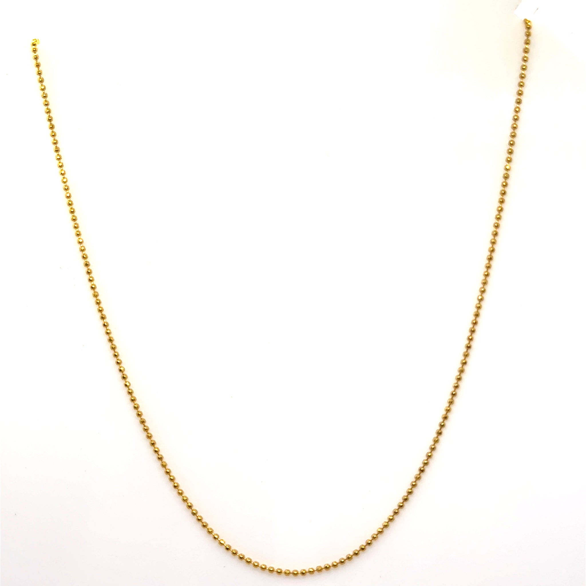 Gold Plated Chic Beaded Chain Necklace Jewelry