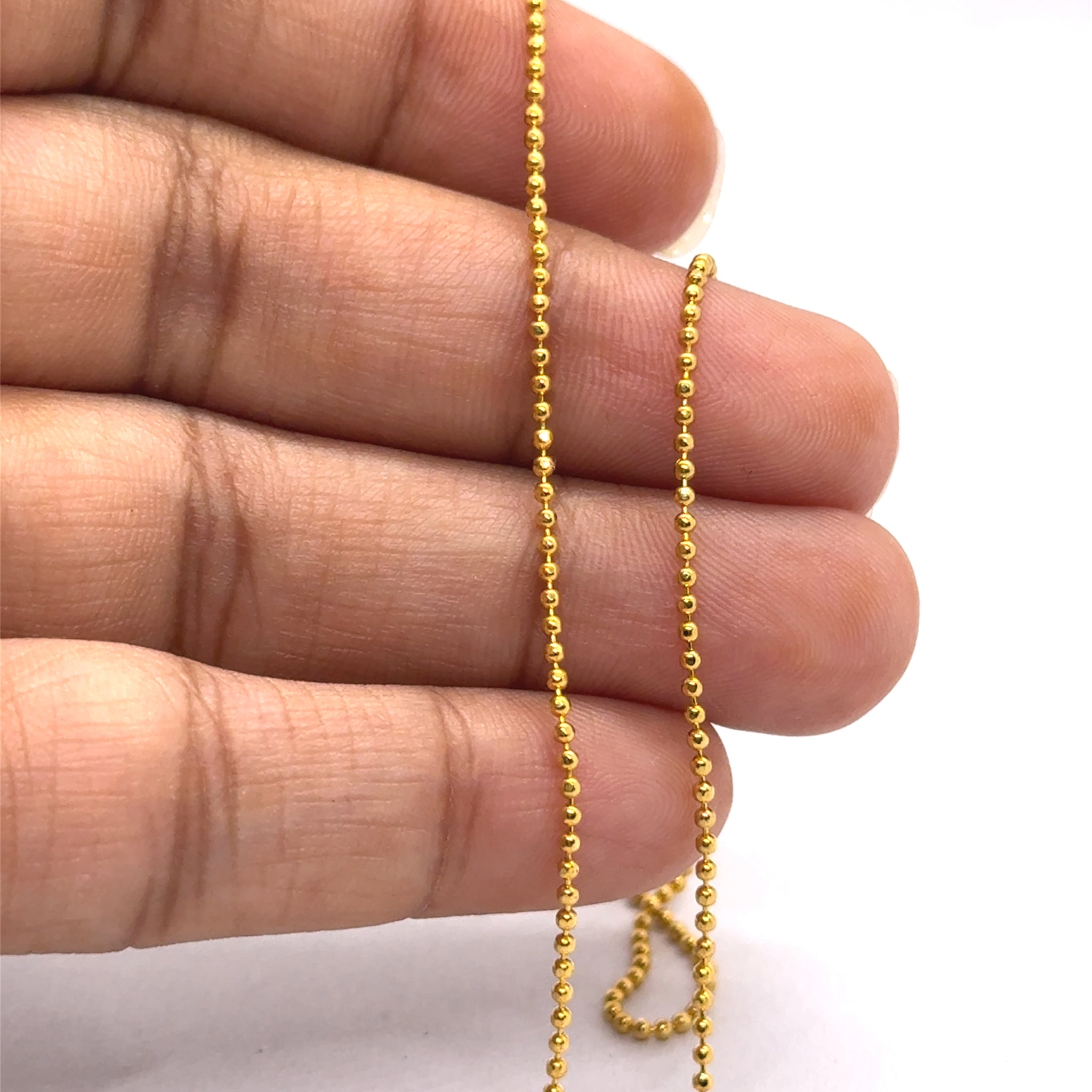 Gold Plated Chic Beaded Chain Necklace Jewelry
