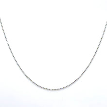 Silver Beaded Chain Necklace – Minimalist Rhodium-Plated and Layered Versatile Jewelry