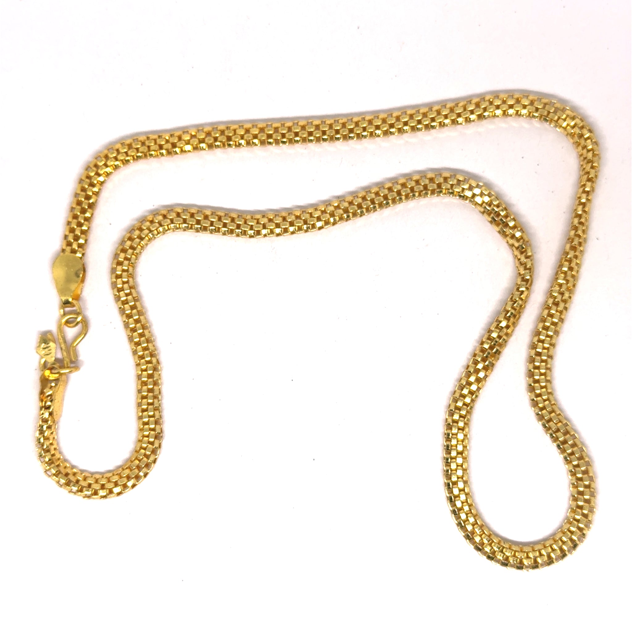 Electroplated Gold Plated Chain Snake Chain Style Necklace Jewelry