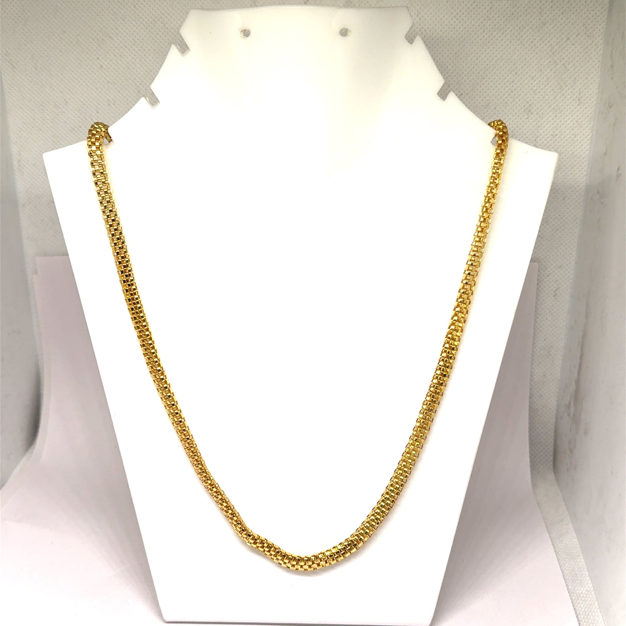 Electroplated Gold Plated Chain Snake Chain Style Necklace Jewelry