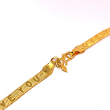 Micron Gold Plated I Love You Initial Snake Gold Plated Chain Necklace Jewelry