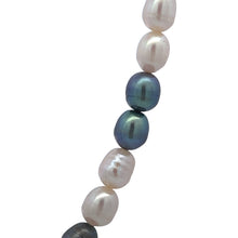 Classic Two-Tone June Plain Birthstone Pearl Necklace