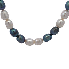 Classic Two-Tone June Plain Birthstone Pearl Necklace