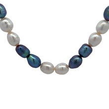 Chic Two-Tone Plain Pearl June Birthstone Necklace