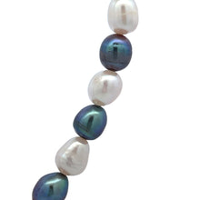 Classic Two-Tone Plain Pearl June Birthstone Necklace