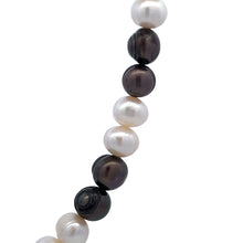 Pearl Two-Tone Plain Ringed Elegant Necklace