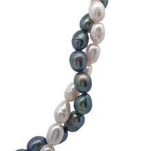 Classic Pearl Two-Tone Twisted Plain Necklace