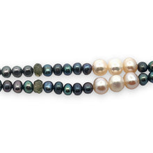 Natural Multi Tourmaline & Pearl Gemstone Handmade Necklace