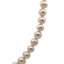 Elegant Two-Tone Plain Pearl June Birthstone Necklace