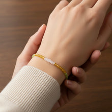 Mix Natural Semiprecious Stone Facet Rondelle Beads Bracelet