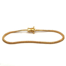 18K Yellow Gold Tennis Custom Bracelet Mounting