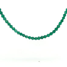 Natural Handmade Necklace Green Onyx Gemstone Solid Strand Link Beaded Jewelry