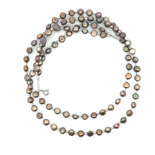 Fresh Water Pearl Plain 6mm Round Semiprecious Necklace