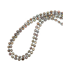 Fresh Water Pearl Plain 6mm Round Semiprecious Necklace