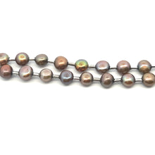 Fresh Water Pearl Plain 6mm Round Semiprecious Necklace