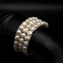 Bracelet Freshwater Pearl Cool White Button Shape Elegant June Birthstone Jewelry Balance Healing and Timeless Natural Beauty
