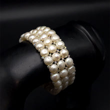 Bracelet Freshwater Pearl Cool White Button Shape Elegant June Birthstone Jewelry Balance Healing and Timeless Natural Beauty