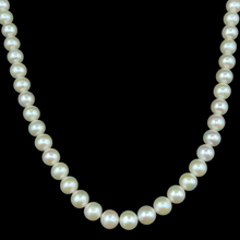 Classic White Plain Pearl Necklace Jewelry