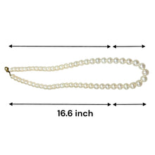 Classic White Plain Pearl Necklace Jewelry