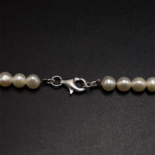 Natural Freshwater Pearl 6mm White Round Necklace 17inch Elegant Bridal Necklace for Purity and New Beginnings