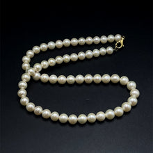 Natural Freshwater Pearl 7mm White Round Necklace 16.8inch Soft Glow Pearl Necklace for Peace and Emotional Balance