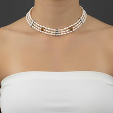 Freshwater Pearl Classic Rice Smooth June Birthstone Necklace Jewelry