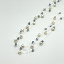 Pearl Classic Two-Tone Station Style Necklace