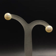 Freshwater Pearl Studs Earrings Button Shape Plain Smooth 9.30mm Pink Color Excellent Luster Elegant Pearl Jewelry Gift