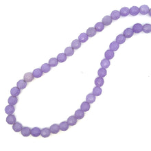 Natural Purple Jade Facet Ball Gemstone Necklace