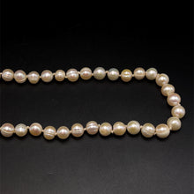 Natural Freshwater Pearl 9mm Cream Ringed Necklace 19.5inch Timeless Pearl Necklace for Peace and Positive Energy