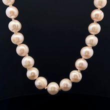 Natural Freshwater Pearl 9mm Cream Ringed Necklace 19inch Everyday Wear Necklace for Inner Harmony and Balance