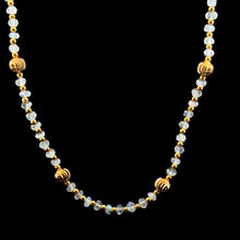 Natural Moonstone 4mm with 925 Sterling Silver Station Necklace Faceted Rondelle Beaded Gemstone Gold Charms June Birthstone